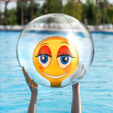 Eyelash Emoji Beach Ball